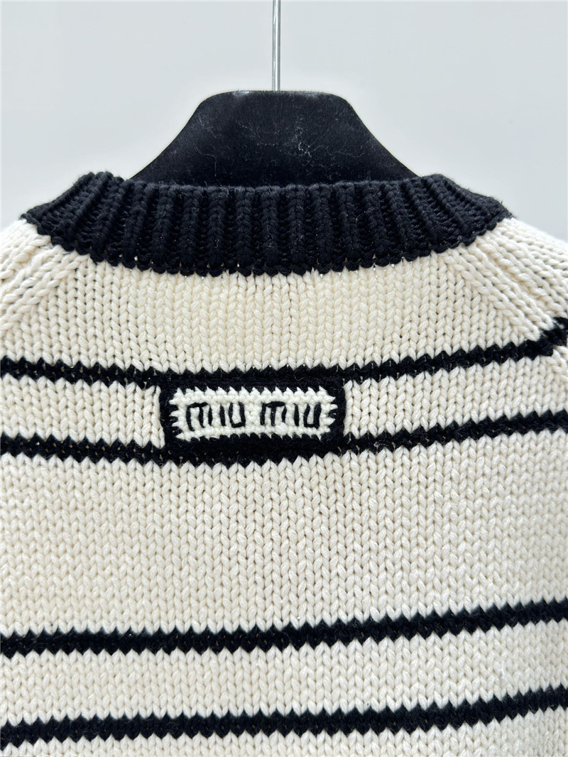 M1um1u knitted round neck long sleeve replica clothing sites