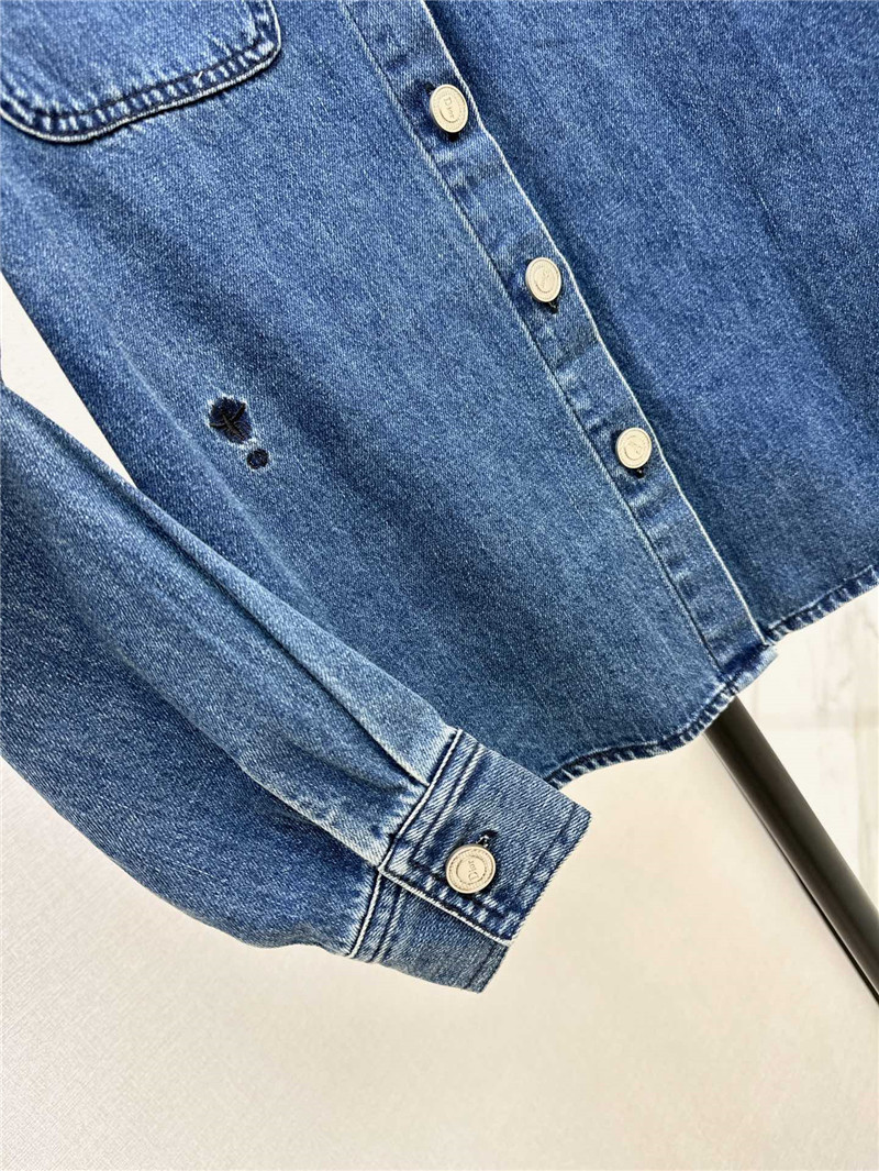 D10r washed denim shirt cheap replica designer clothes