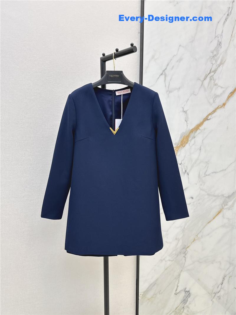 Va1e*ntin0 v button navy blue jumpsuit replica d&g clothing