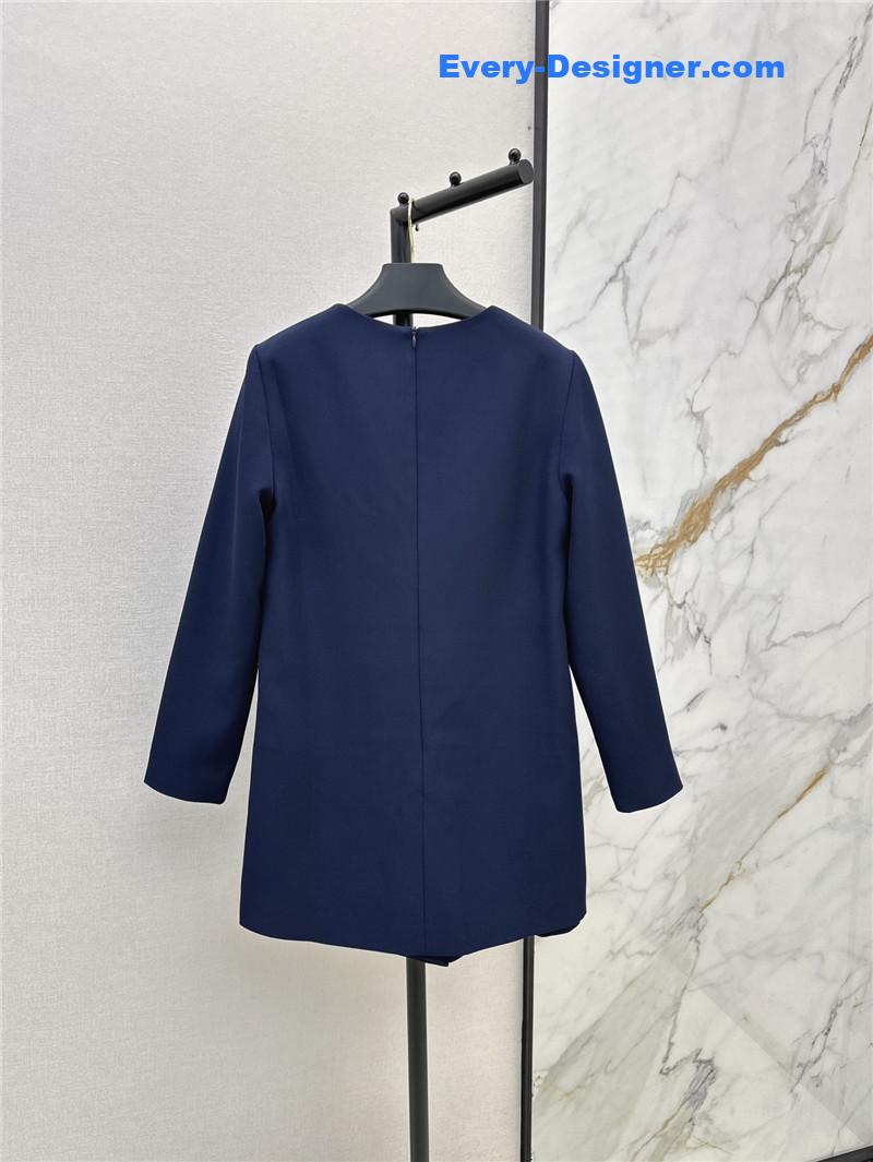 Va1e*ntin0 v button navy blue jumpsuit replica d&g clothing