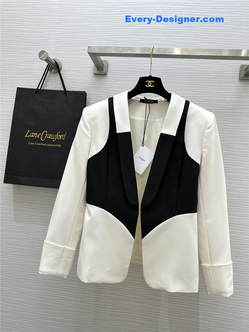 Balmain colorblock lapel suit replica d&g clothing