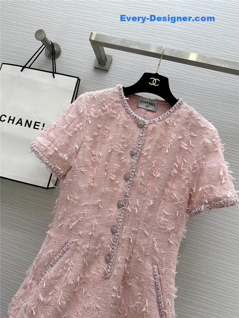 Ch**el woven soft tweed jumpsuit replica d&g clothing