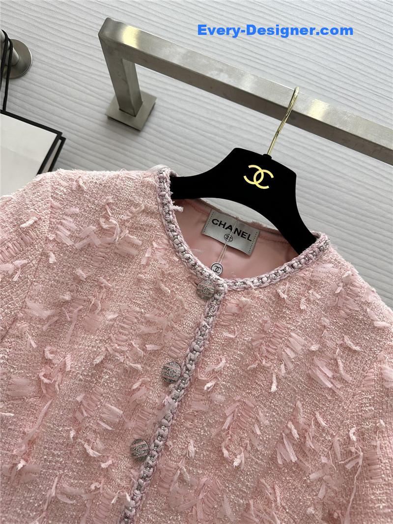 Ch**el woven soft tweed jumpsuit replica d&g clothing