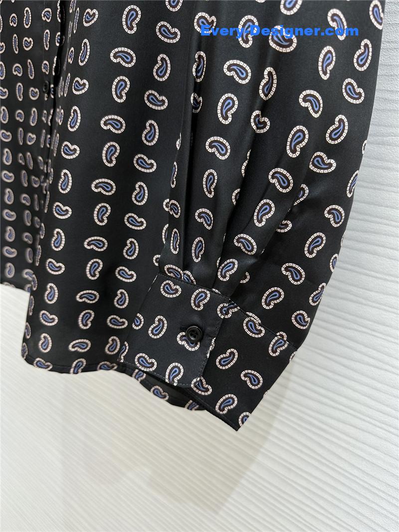 Pra*a silk printed shirt replica d&g clothing