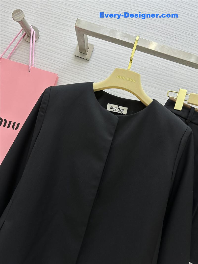 M1um1u colorblock cuffs dress replica designer clothes