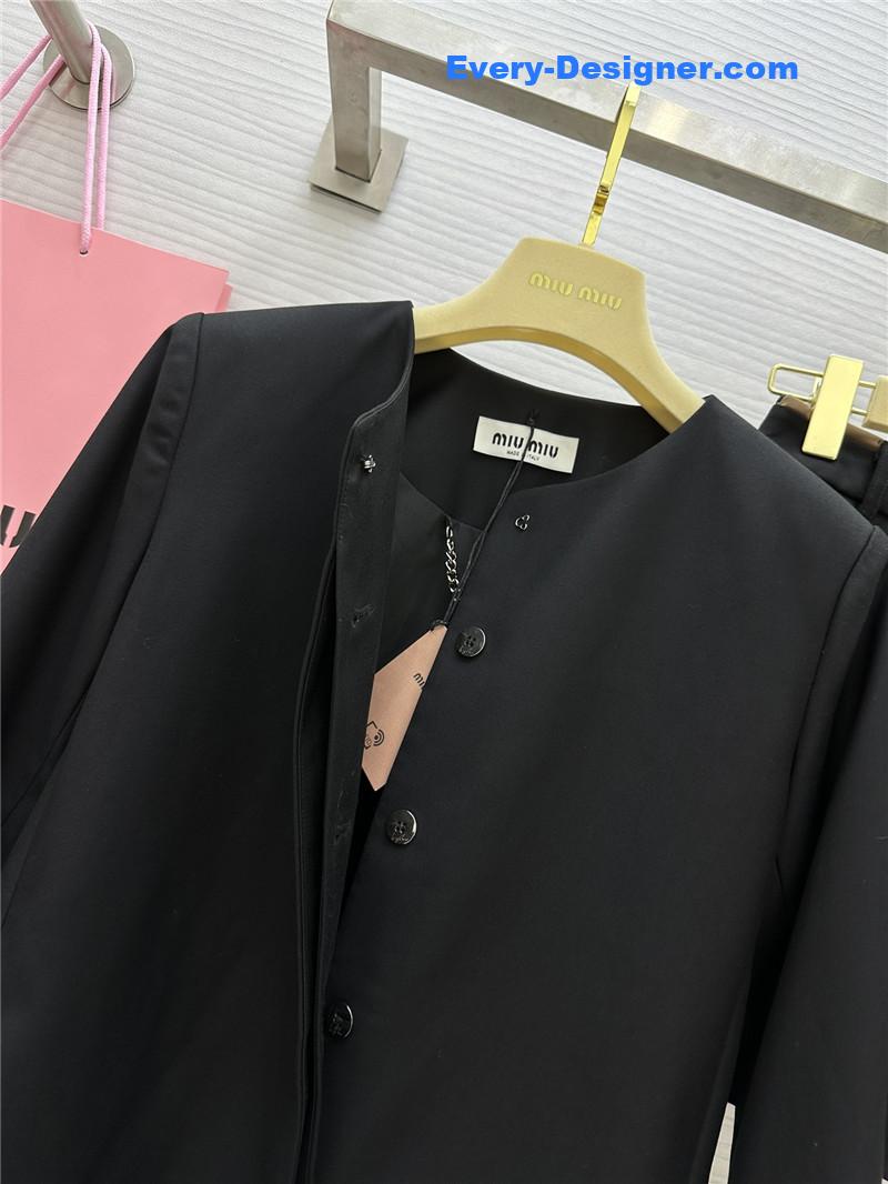 M1um1u colorblock cuffs dress replica designer clothes