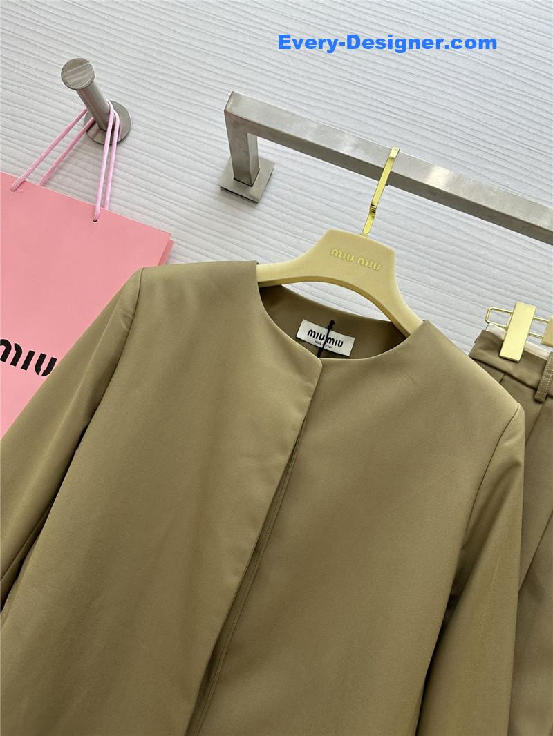 M1um1u colorblock cuffs dress replica designer clothes