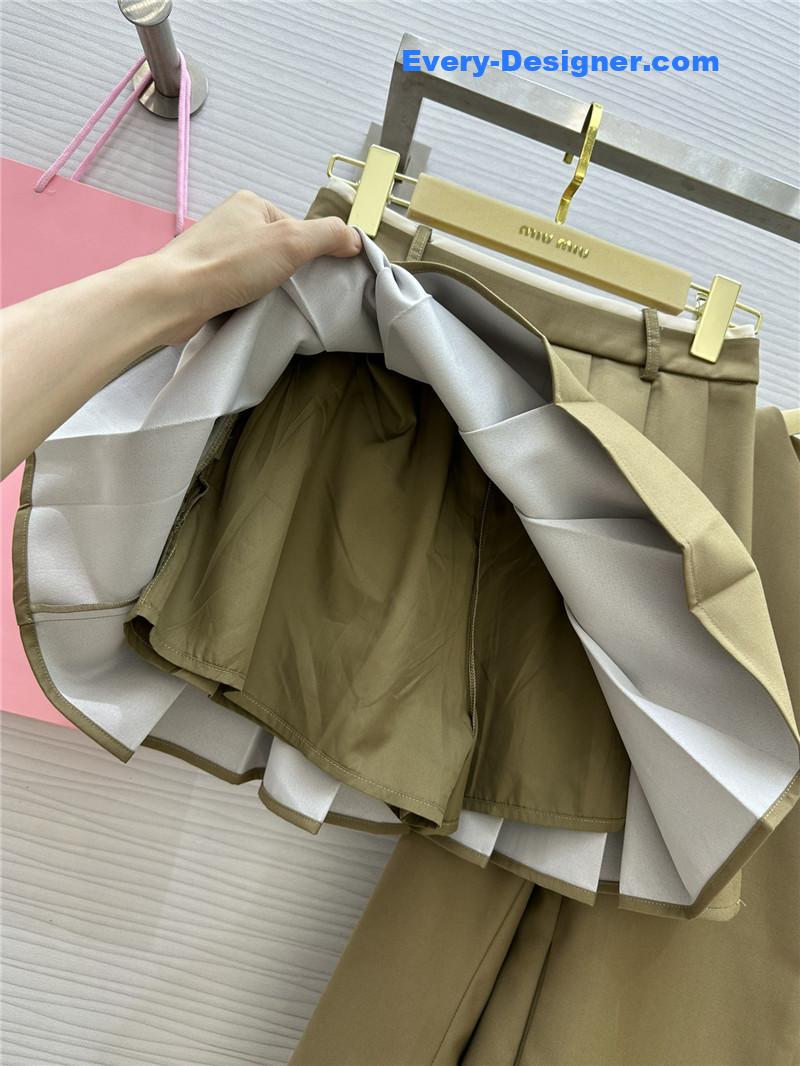 M1um1u colorblock cuffs dress replica designer clothes