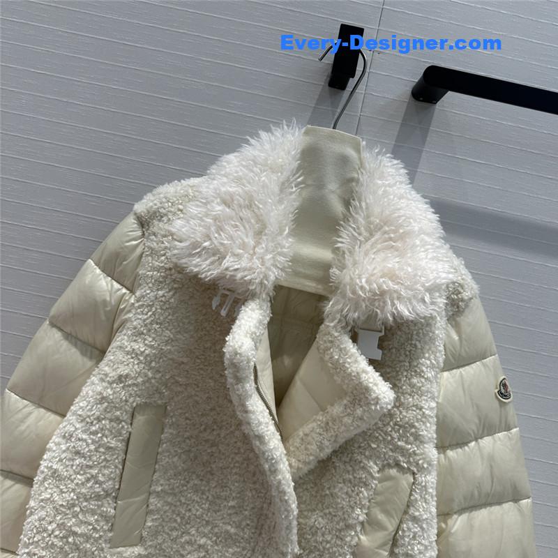 Moncler wool motorcycle down jacket replica clothes