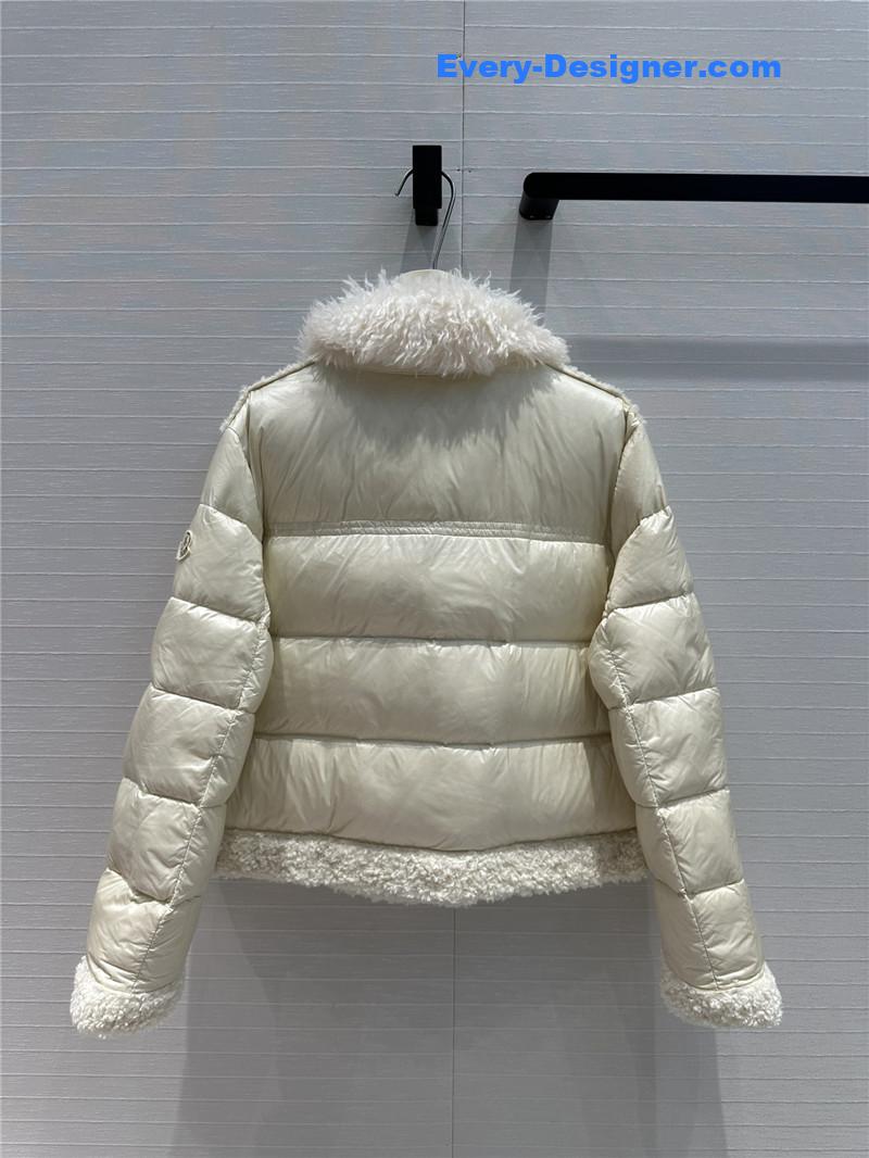 Moncler wool motorcycle down jacket replica clothes