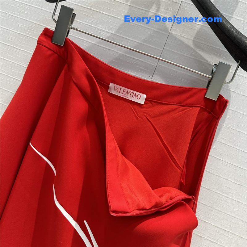 Va1e*ntin0 colorblock graffiti skirt replica d&g clothing