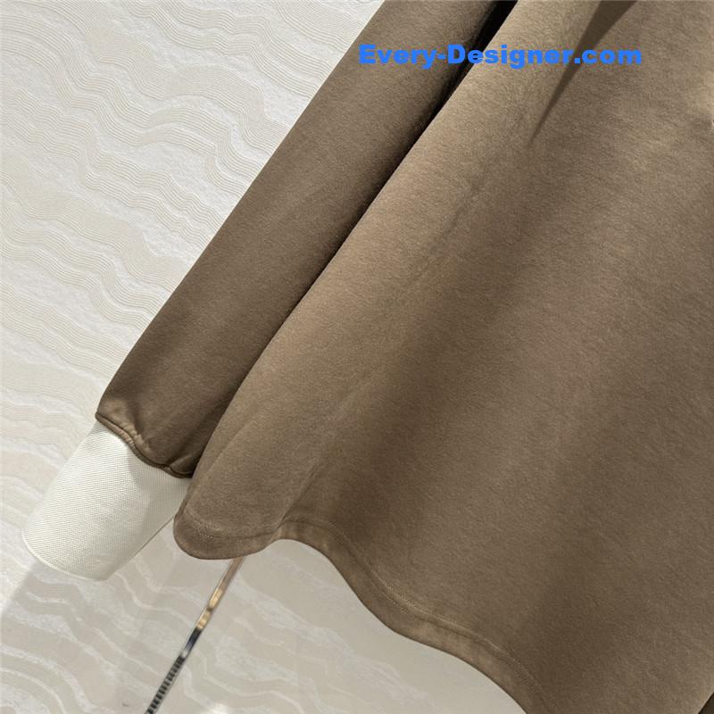 Pra*a sports lapel sweatshirt replica d&g clothing