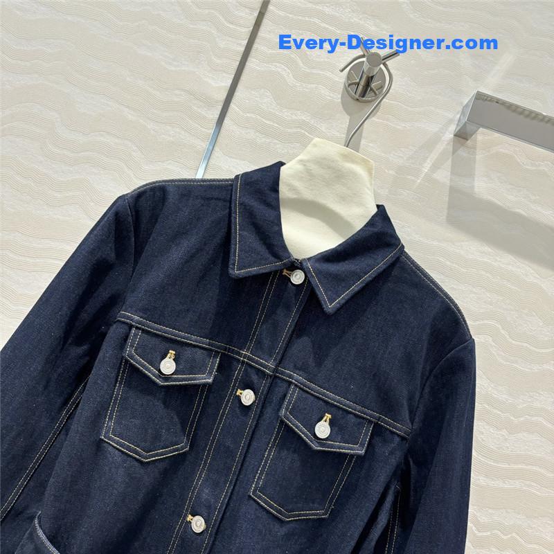 D10r denim jacket trench coat replica d&g clothing