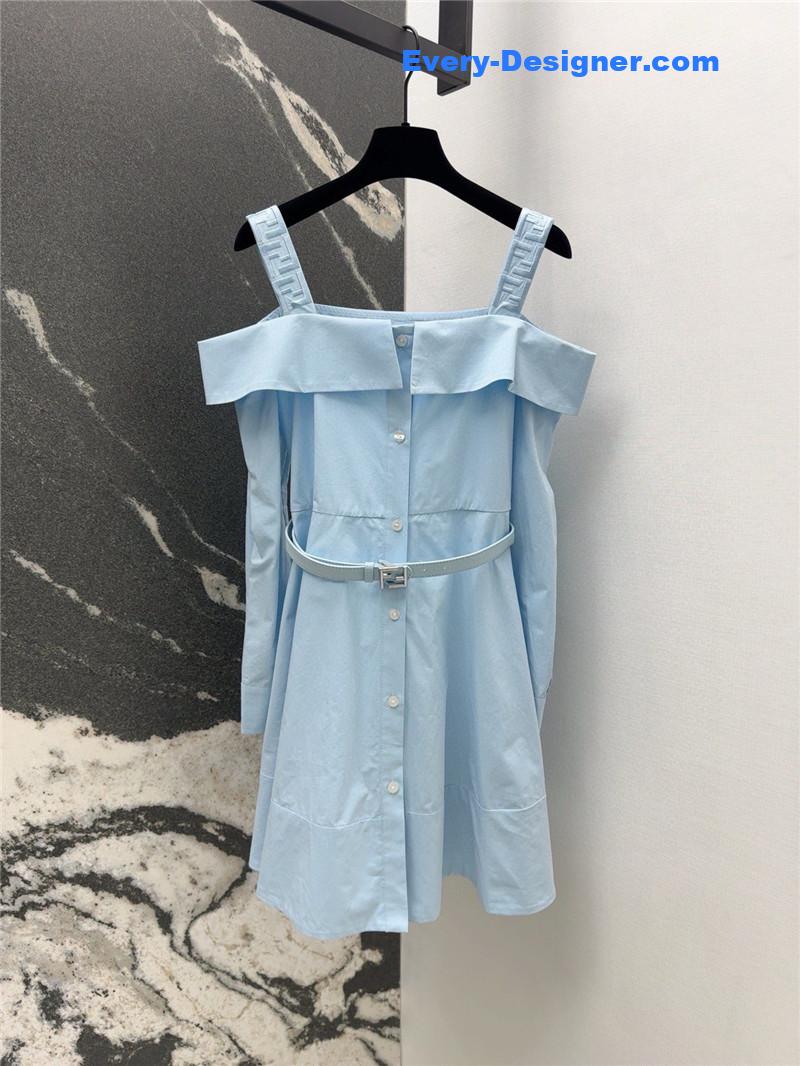 F**di one shoulder dress cheap replica designer clothes