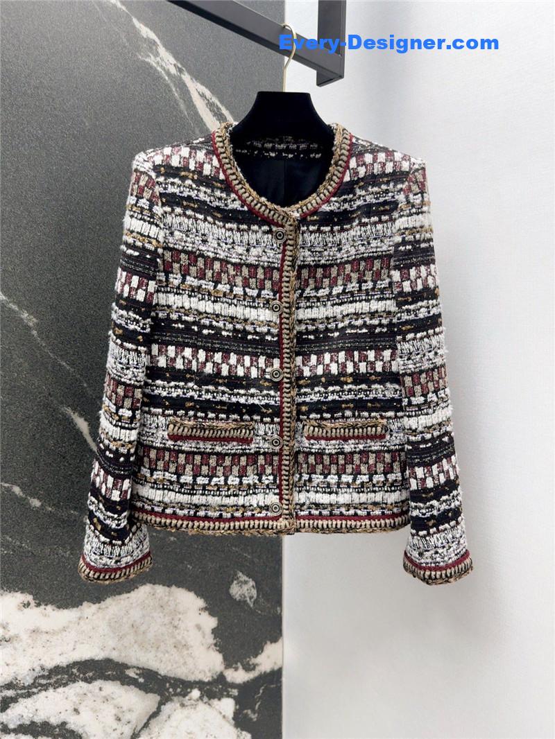 Ch**el colorful tweed coat replica clothing sites