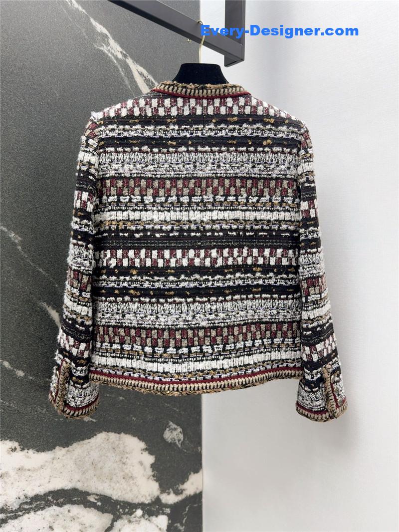 Ch**el colorful tweed coat replica clothing sites