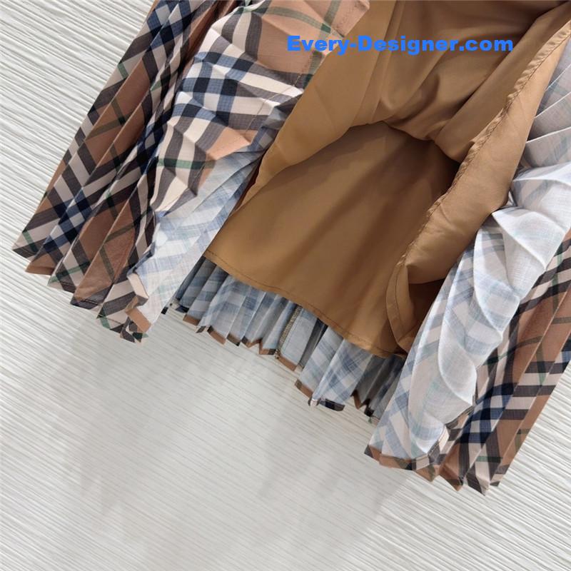 Bv*b*rry colorblock plaid skirt replica d&g clothing