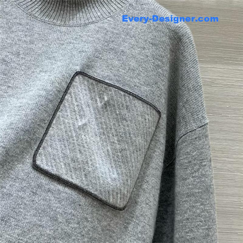 BC sequined cashmere top + pants set replicas clothes