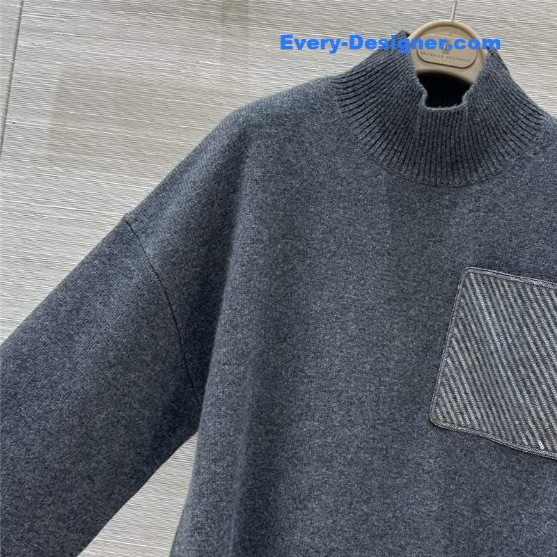 BC sequined cashmere top + pants set replicas clothes