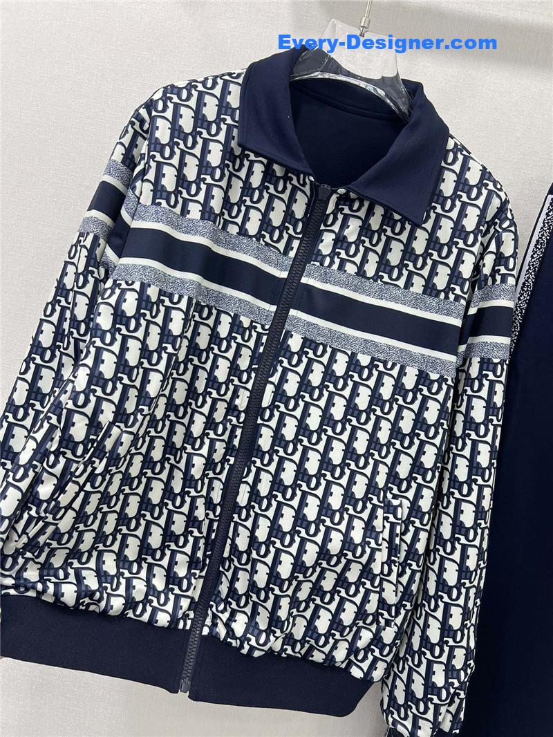 D10r hooded zipper jacket + wide-leg trousers set replica clothes