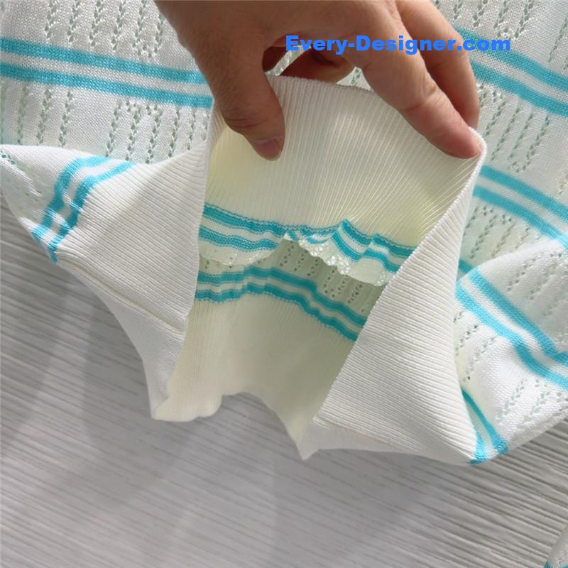 M1um1u striped hollow sweater replica d&g clothing