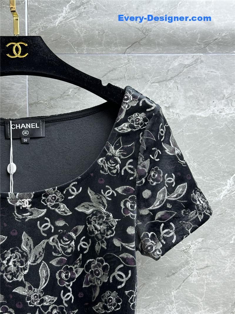 Ch**el velvet logo top replica clothing sites