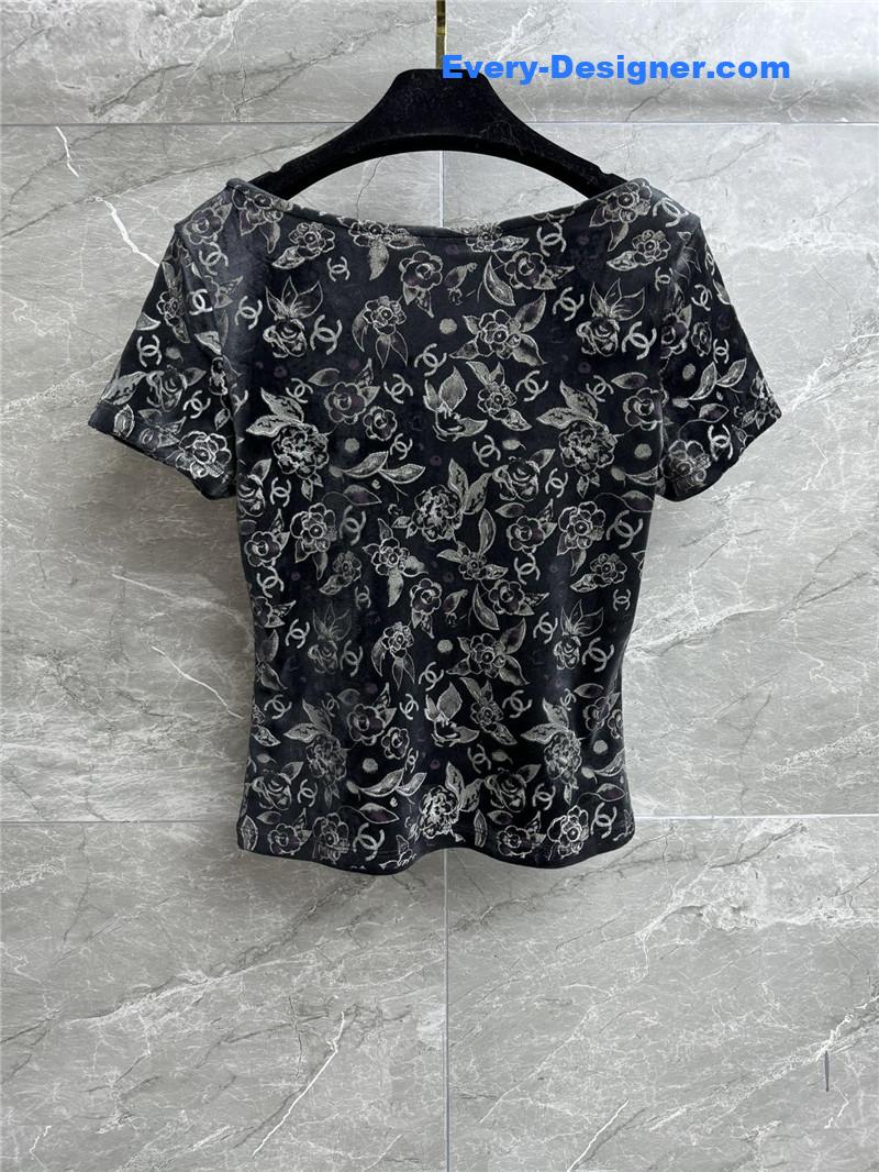 Ch**el velvet logo top replica clothing sites