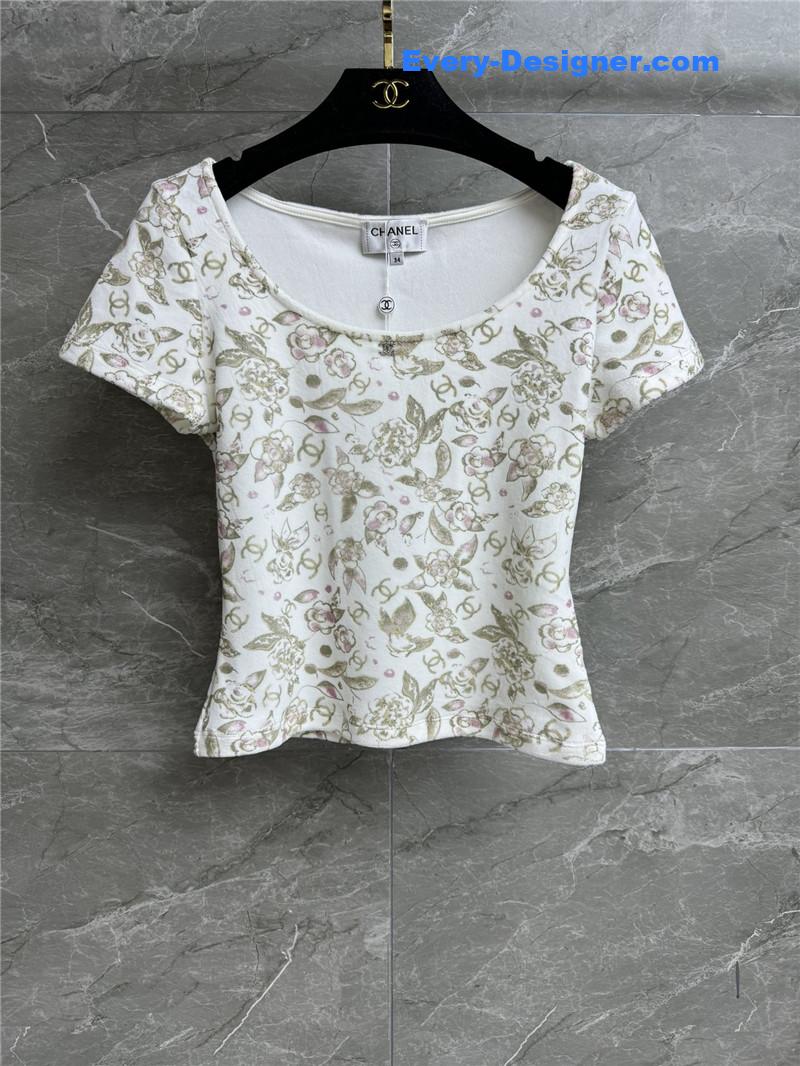 Ch**el velvet logo top replica clothing sites