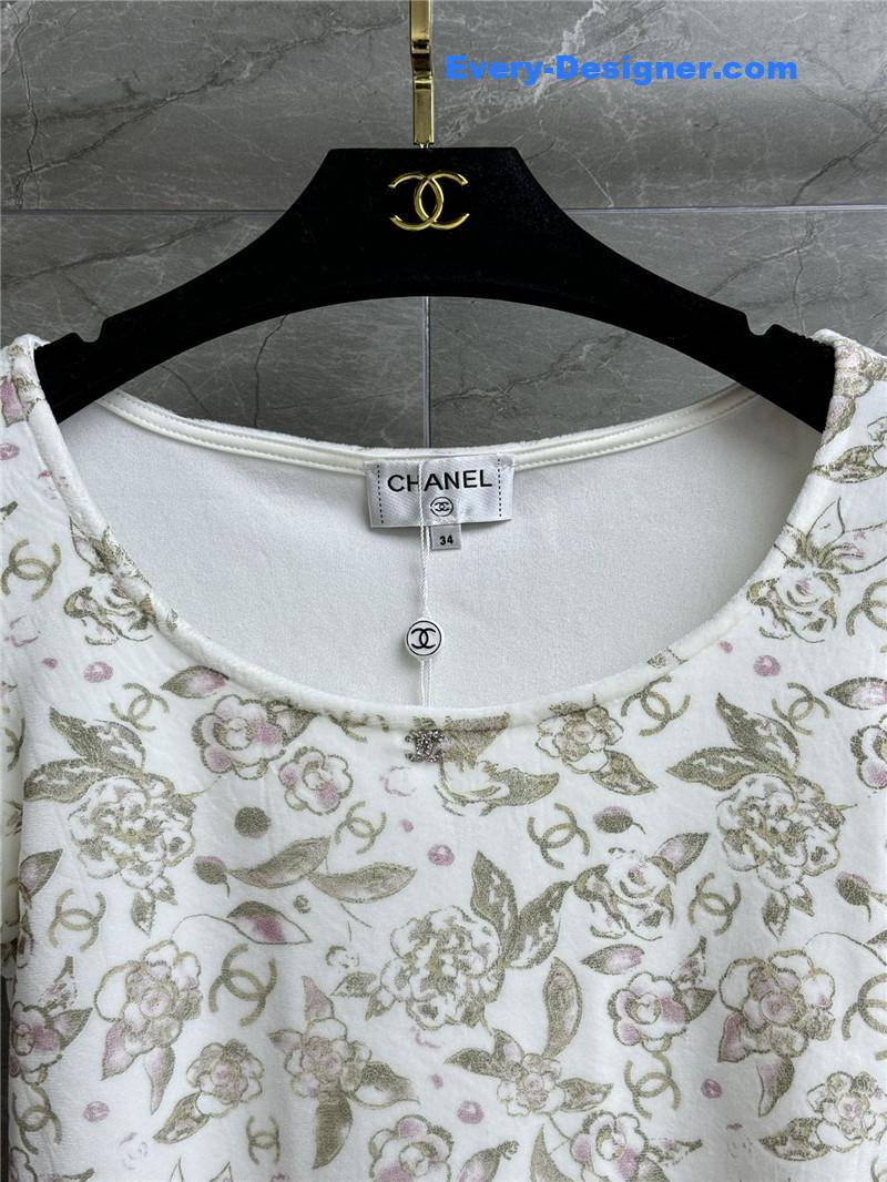 Ch**el velvet logo top replica clothing sites