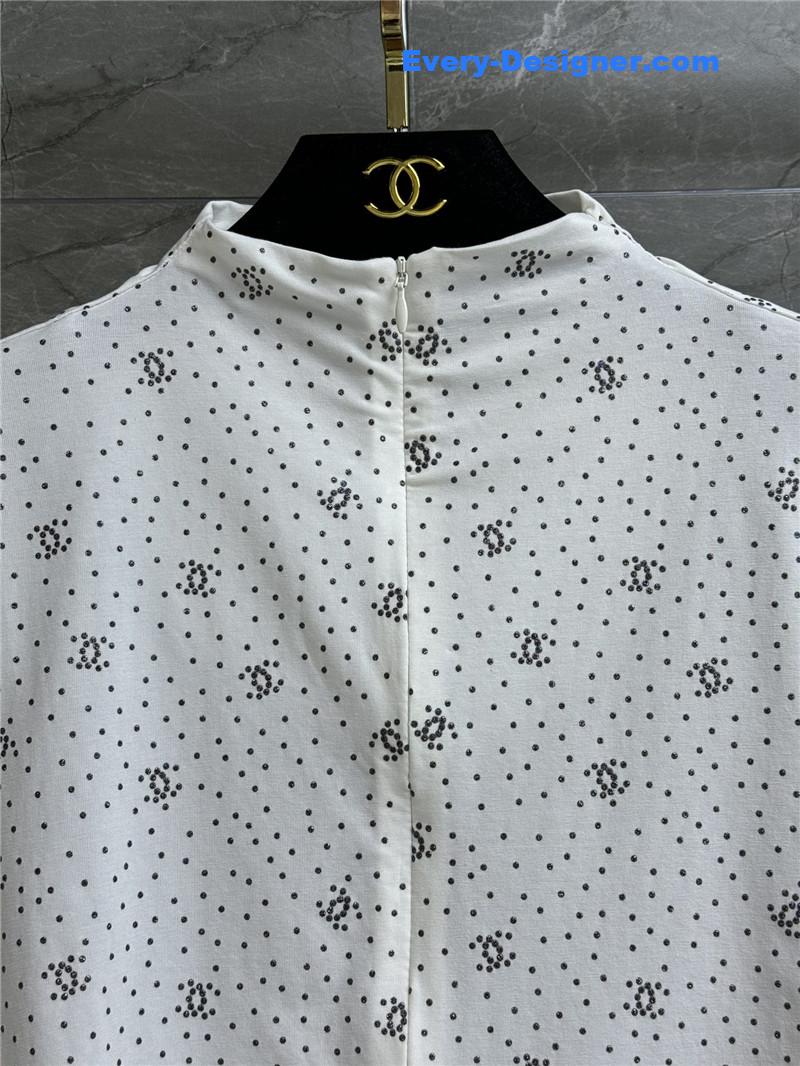 Ch**el logo bottoming shirt replica d&g clothing