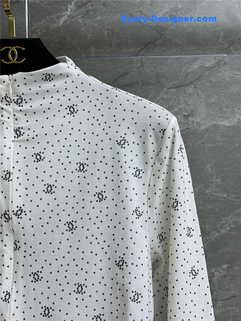 Ch**el logo bottoming shirt replica d&g clothing