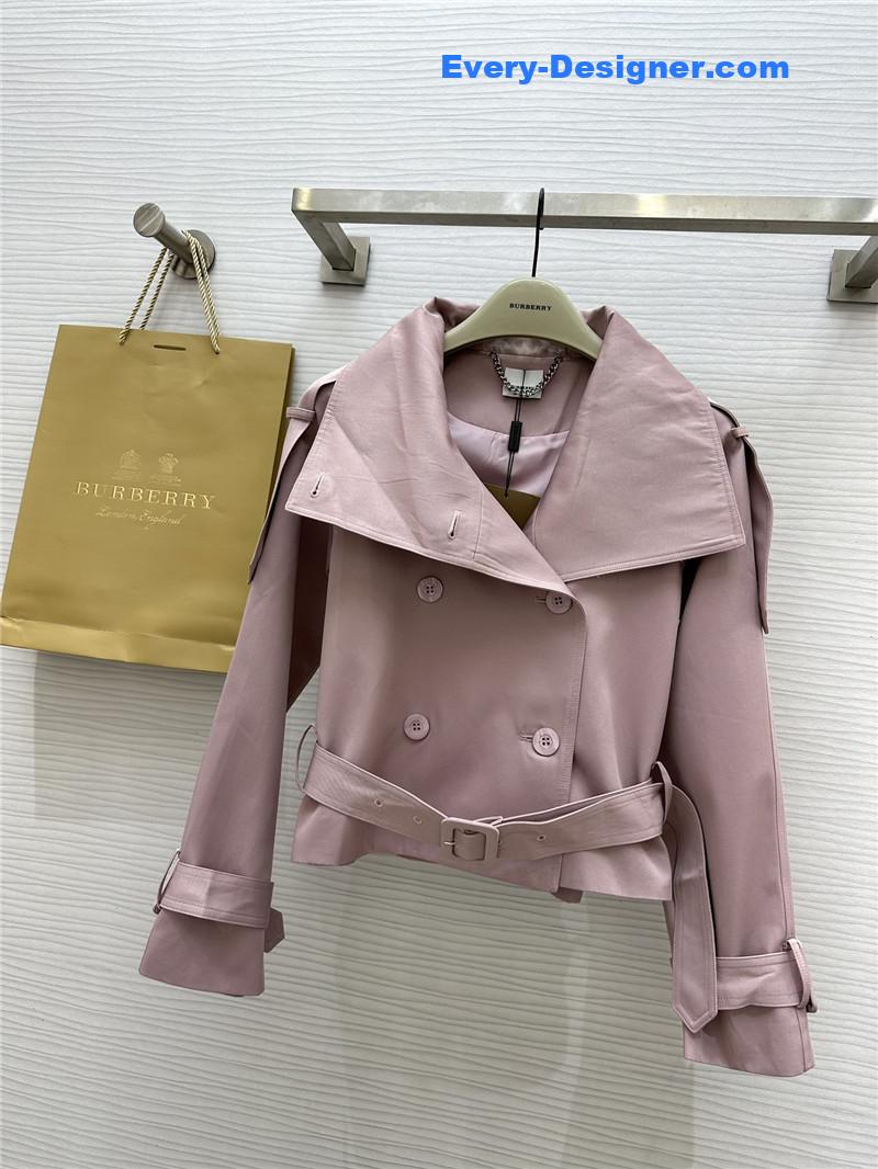 Bv*b*rry stand collar short trench coat replicas clothes