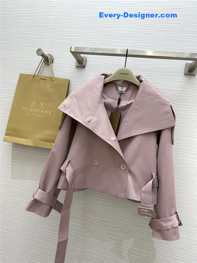 Bv*b*rry stand collar short trench coat replicas clothes