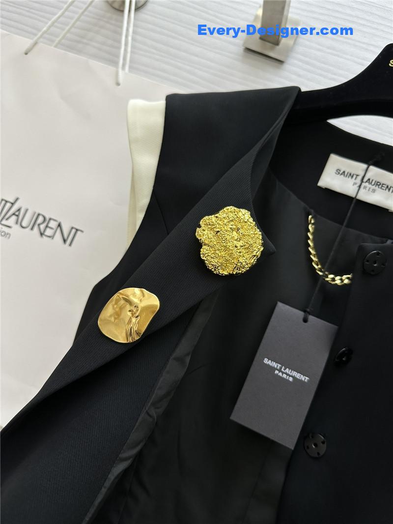 Y51 metal button vest + wide-leg pants set replica clothing sites