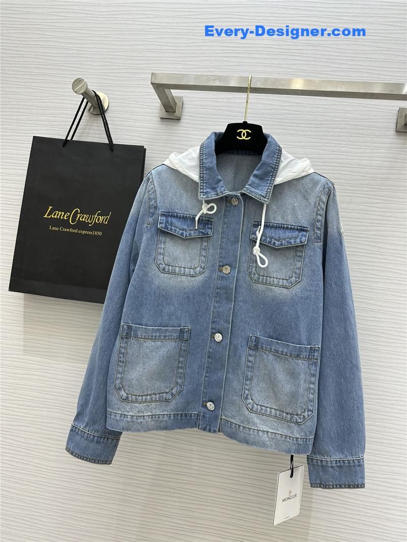 Moncler vintage washed denim jacket replica d&g clothing