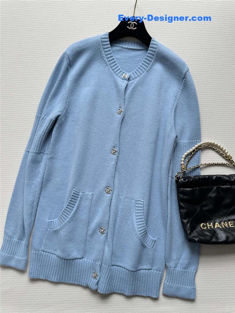 Ch**el crew neck cardigan cheap replica designer clothes