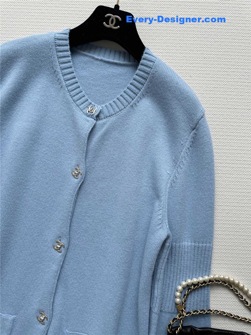 Ch**el crew neck cardigan cheap replica designer clothes
