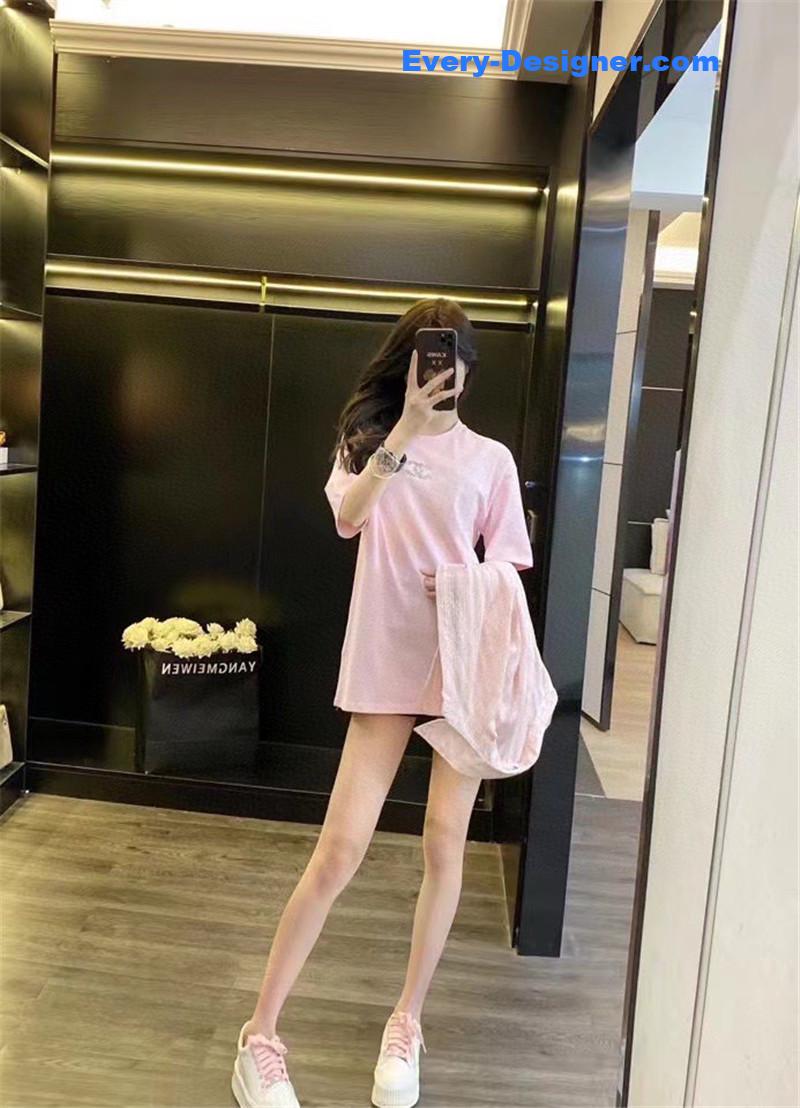 ch**el logo D1am0nd embellished t-shirt replica d&g clothing