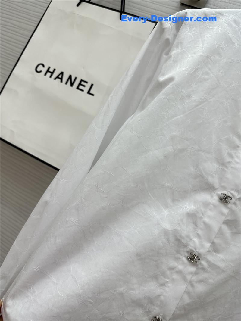 Ch**el jacquard stand collar shirt replica d&g clothing