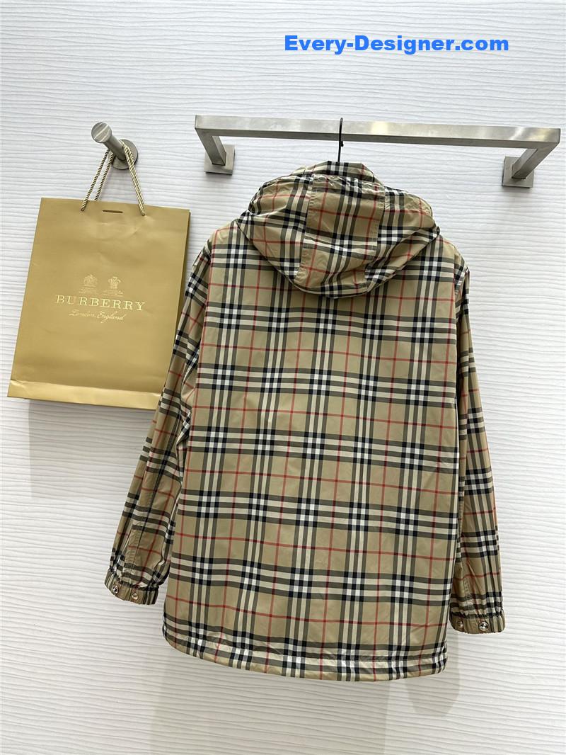 Bv*b*rry check hooded jacket replica clothing sites