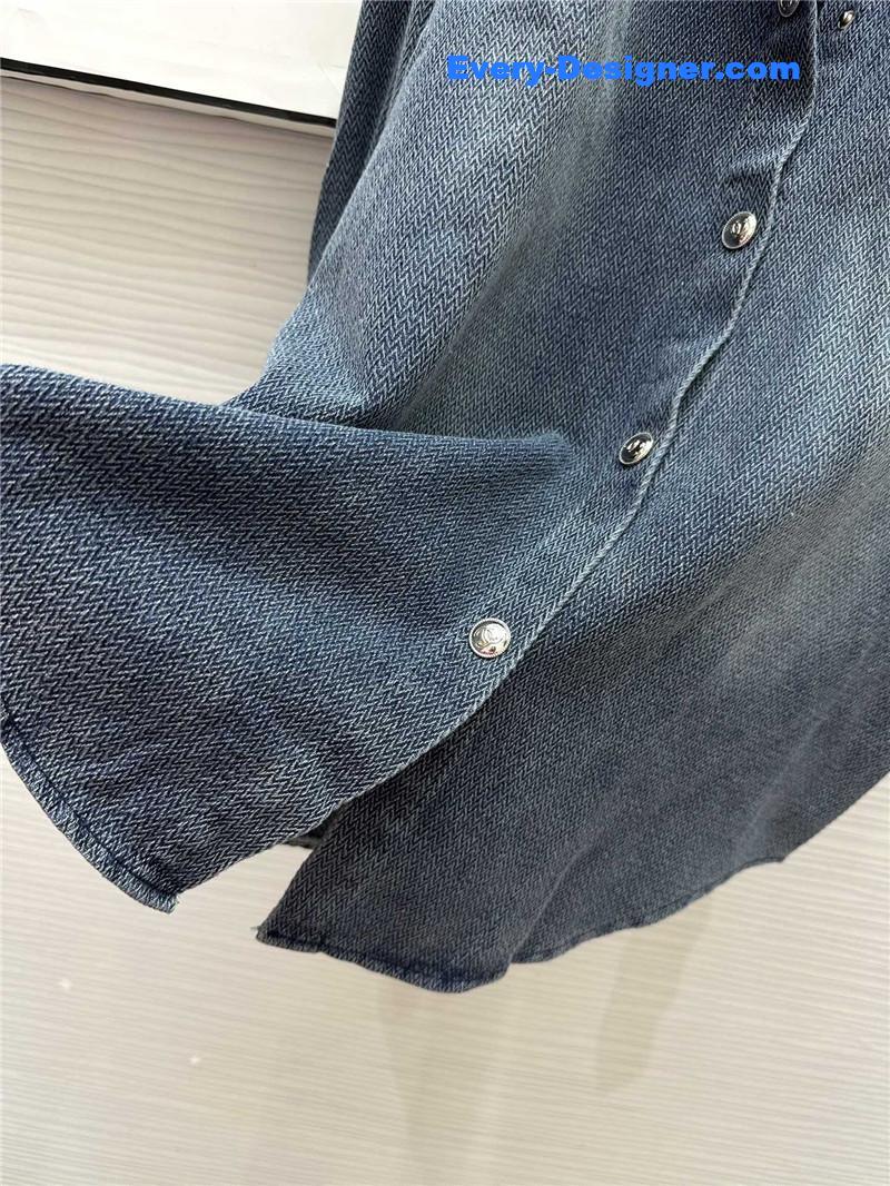 Ch**el denim shirt cheap replica designer clothes