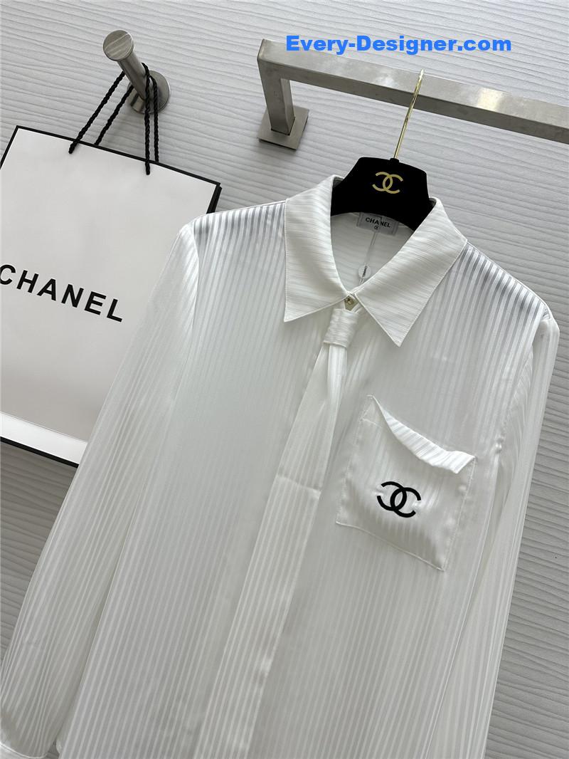 Ch**el embroidered ribbon shirt replica d&g clothing