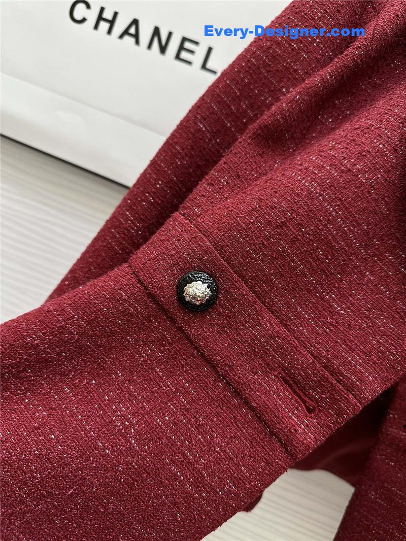 Ch**el soft tweed suit replica designer clothing websites