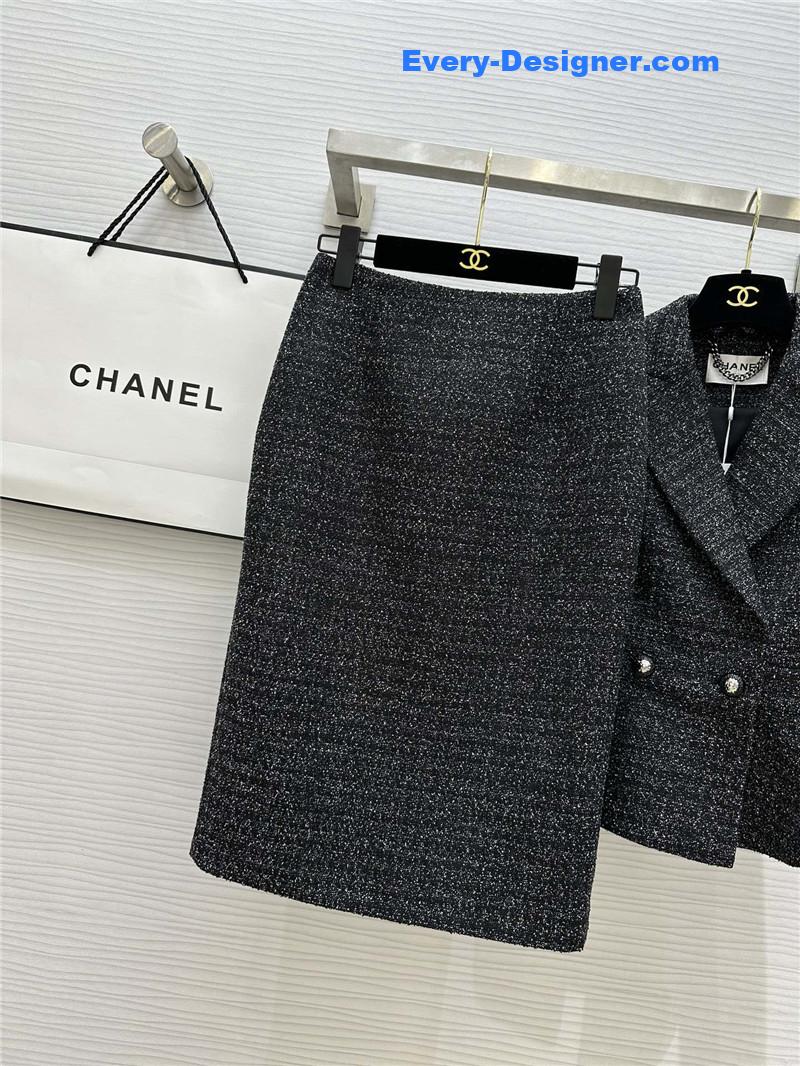 Ch**el soft tweed suit replica designer clothing websites