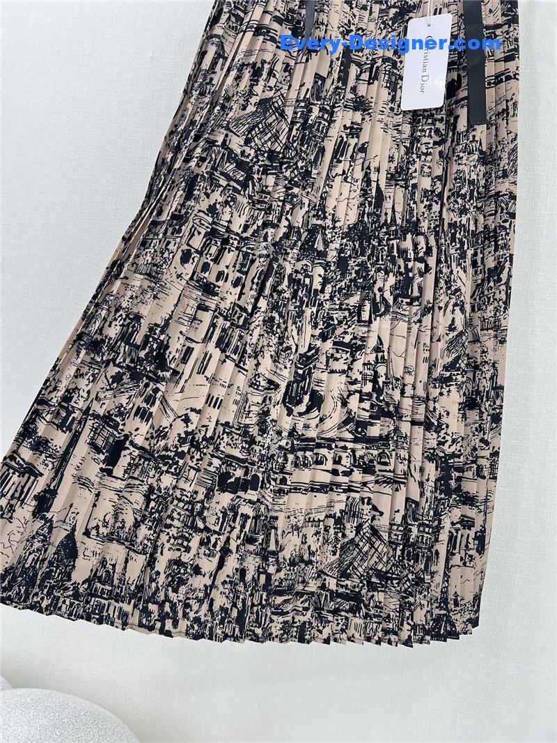 D10r pleated long skirt replica d&g clothing