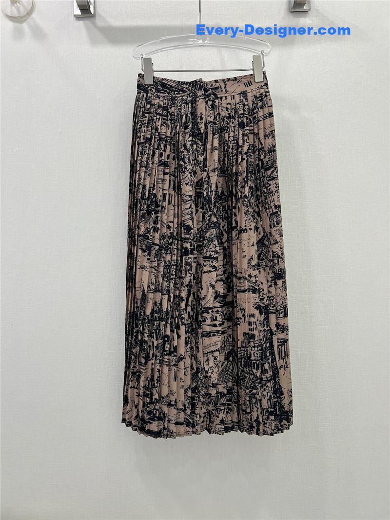 D10r pleated long skirt replica d&g clothing