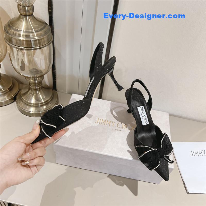 J1m*y Ch00 brook sb 50 black mix glitter fabric shoes