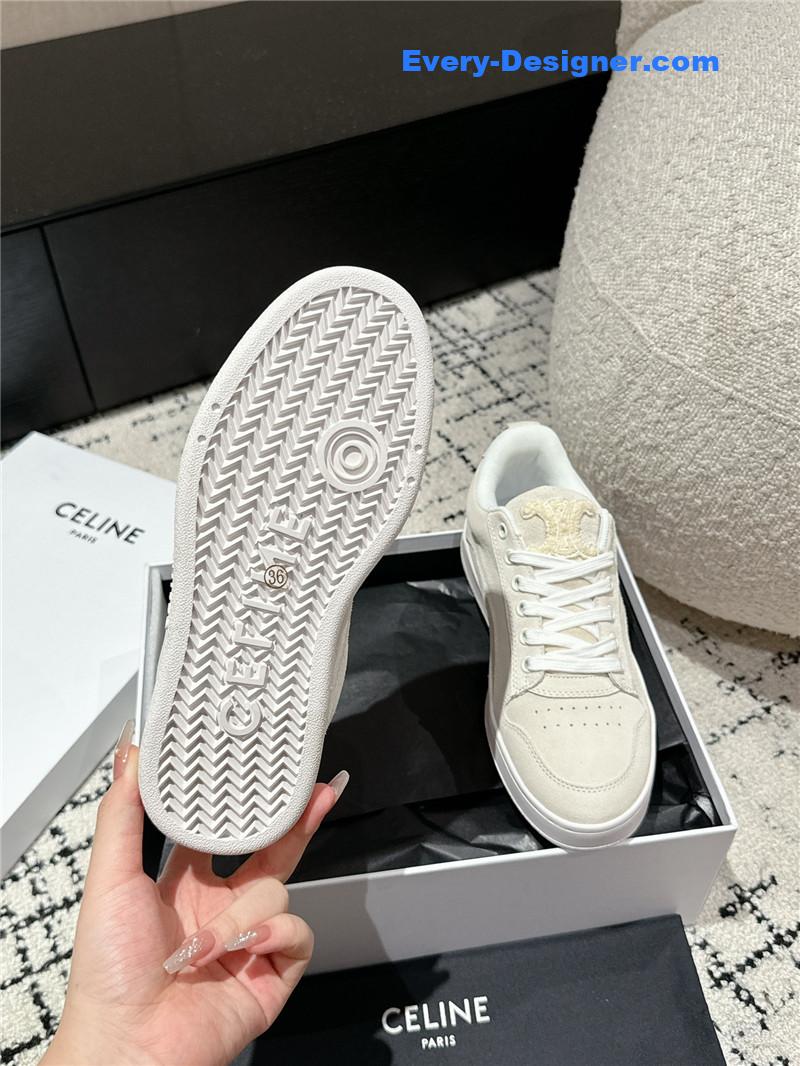 Ce1i*e suede huntington low lace-up sneakers