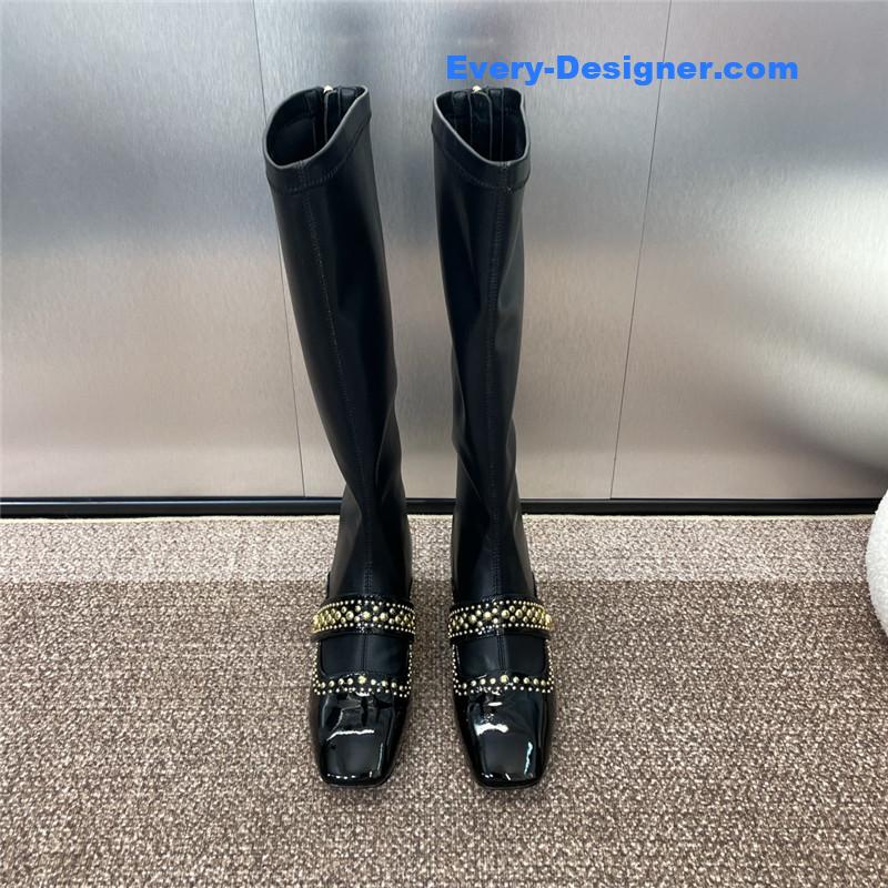 D10r women’s belle-d heeled keen high boots in black