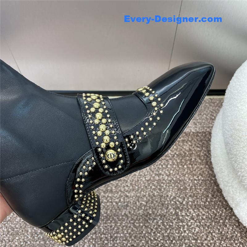 D10r women’s belle-d heeled ankle boot in black